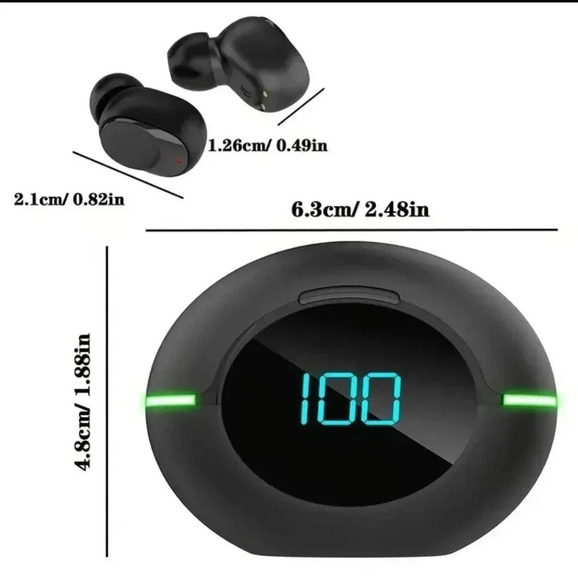 TWS Headset Audio Wireless 5.0 Earbuds Waterproof Earphone Mini..NWT - Picture 1 of 6